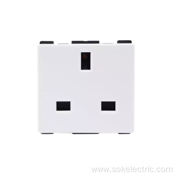 13A BS power Socket outlet Modular White